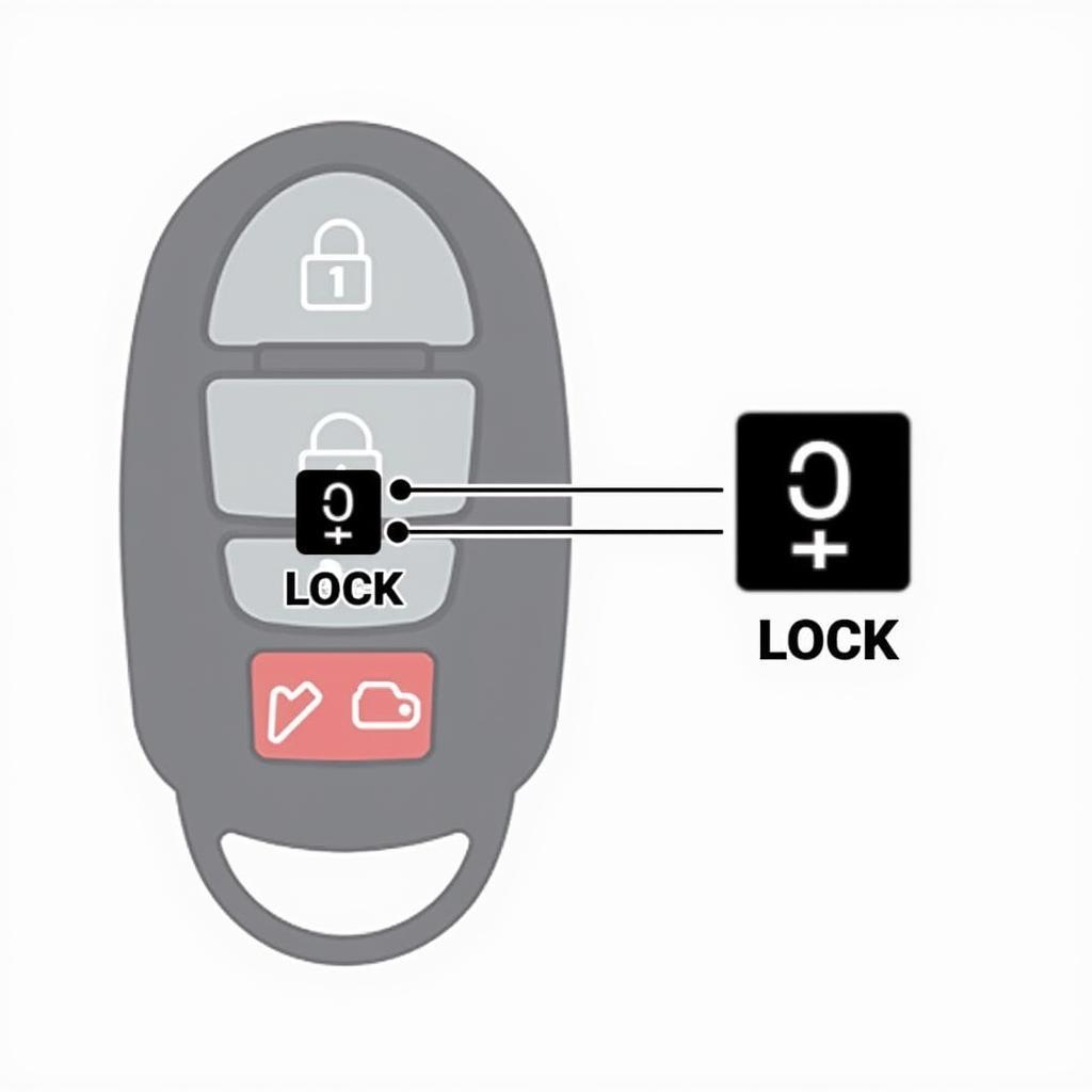 2014 Nissan Altima Key Fob Lock and Unlock Buttons