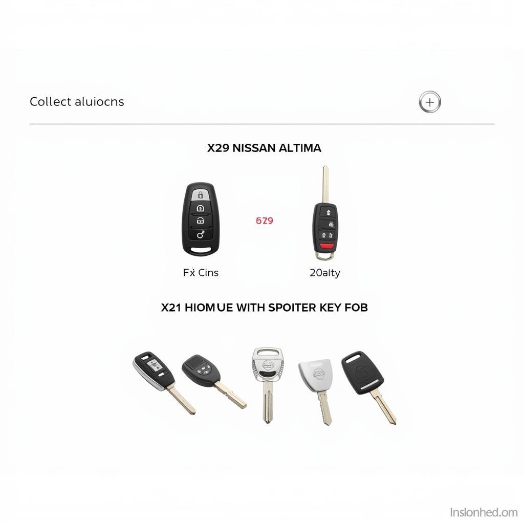 Different 2014 Nissan Altima Key Fob Types