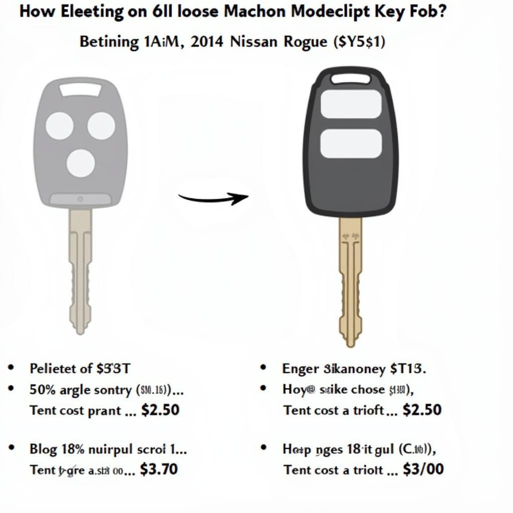 Cost Breakdown of 2014 Nissan Rogue Key Fob Replacement