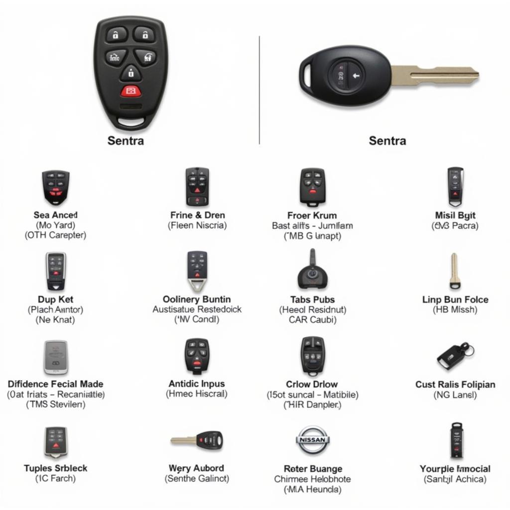 Different Types of 2014 Nissan Sentra Key Fobs