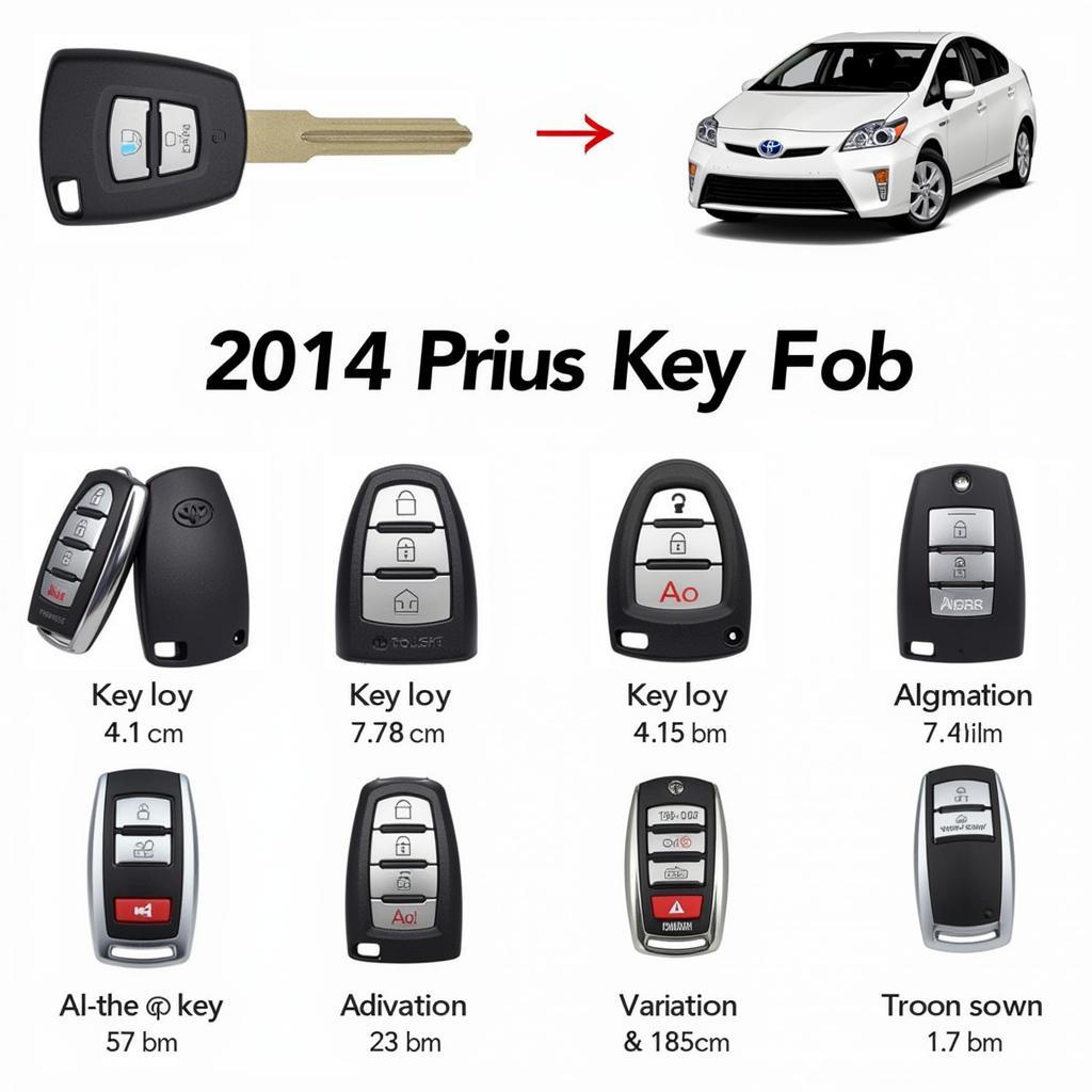 Different 2014 Prius Key Fob Variants