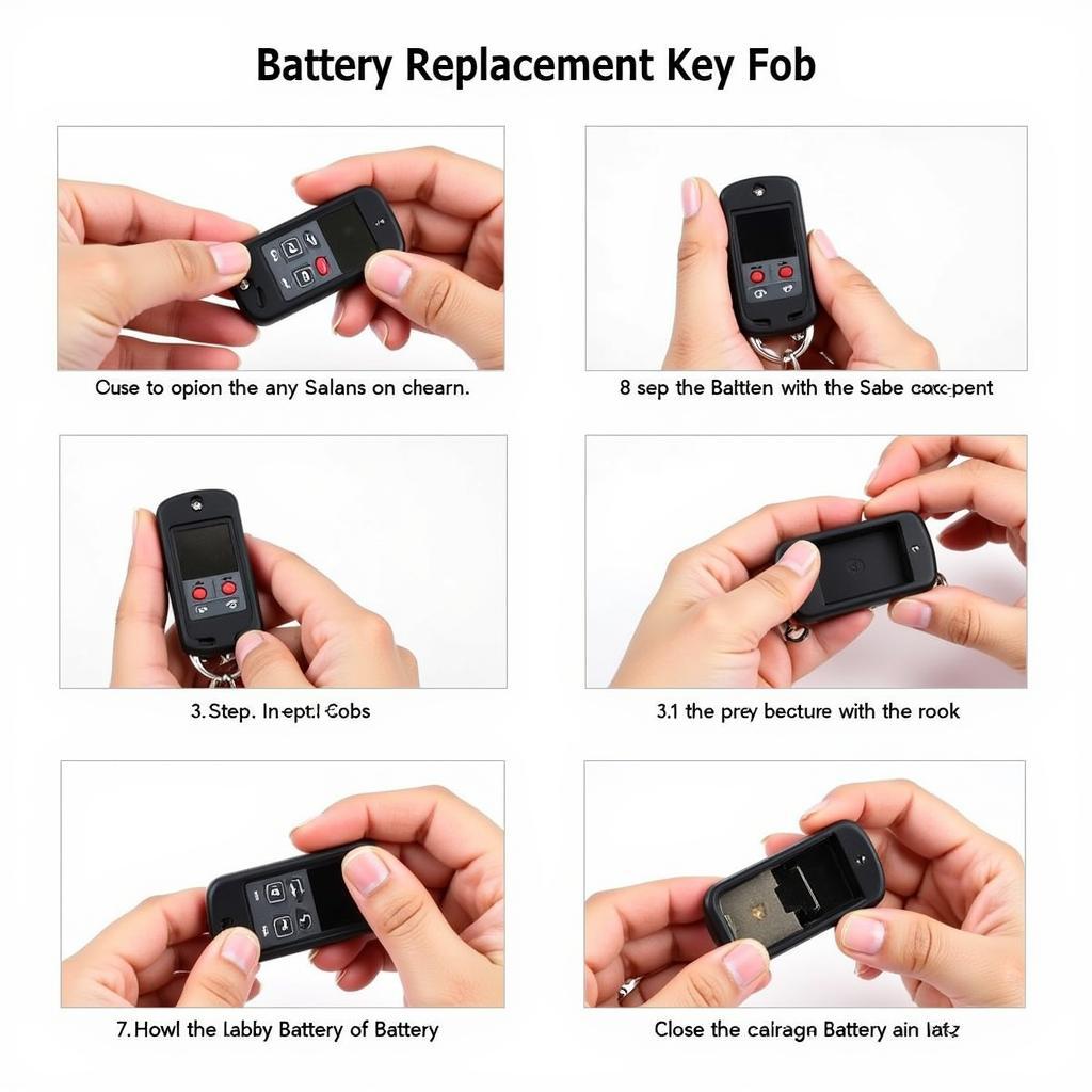 Step-by-step instructions on replacing the key fob battery in a 2014 Toyota Camry SE