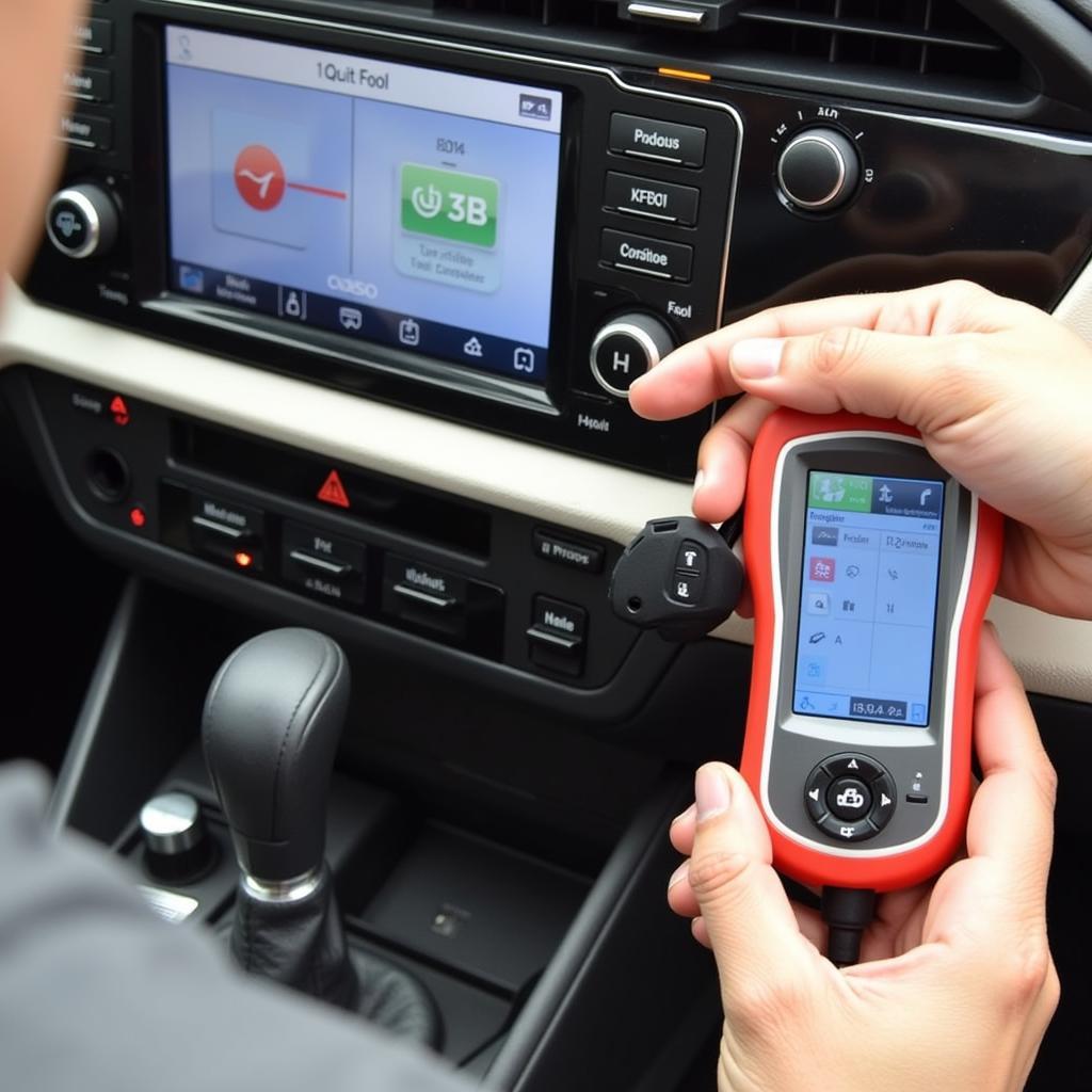 Programming a 2014 Toyota Corolla Key Fob Using Diagnostic Equipment