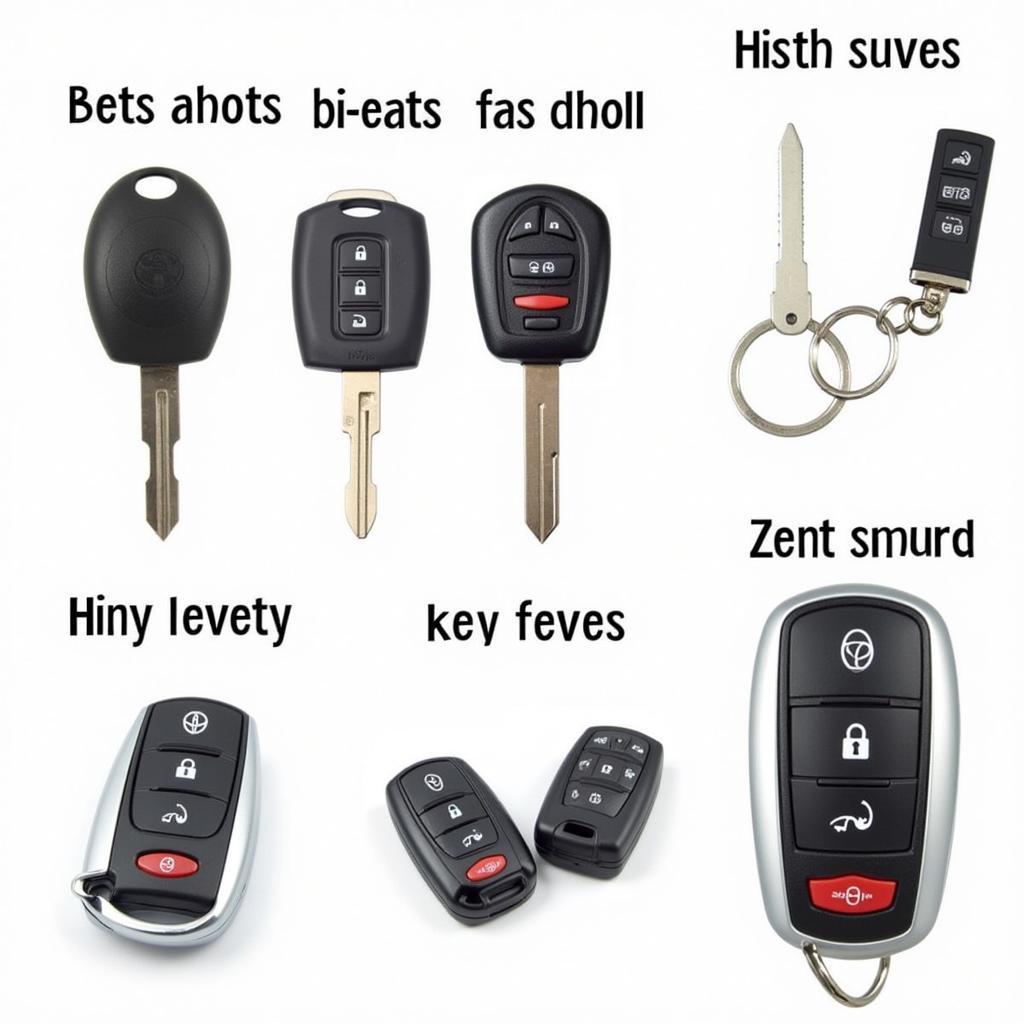 Different 2014 Toyota Highlander Key Fobs