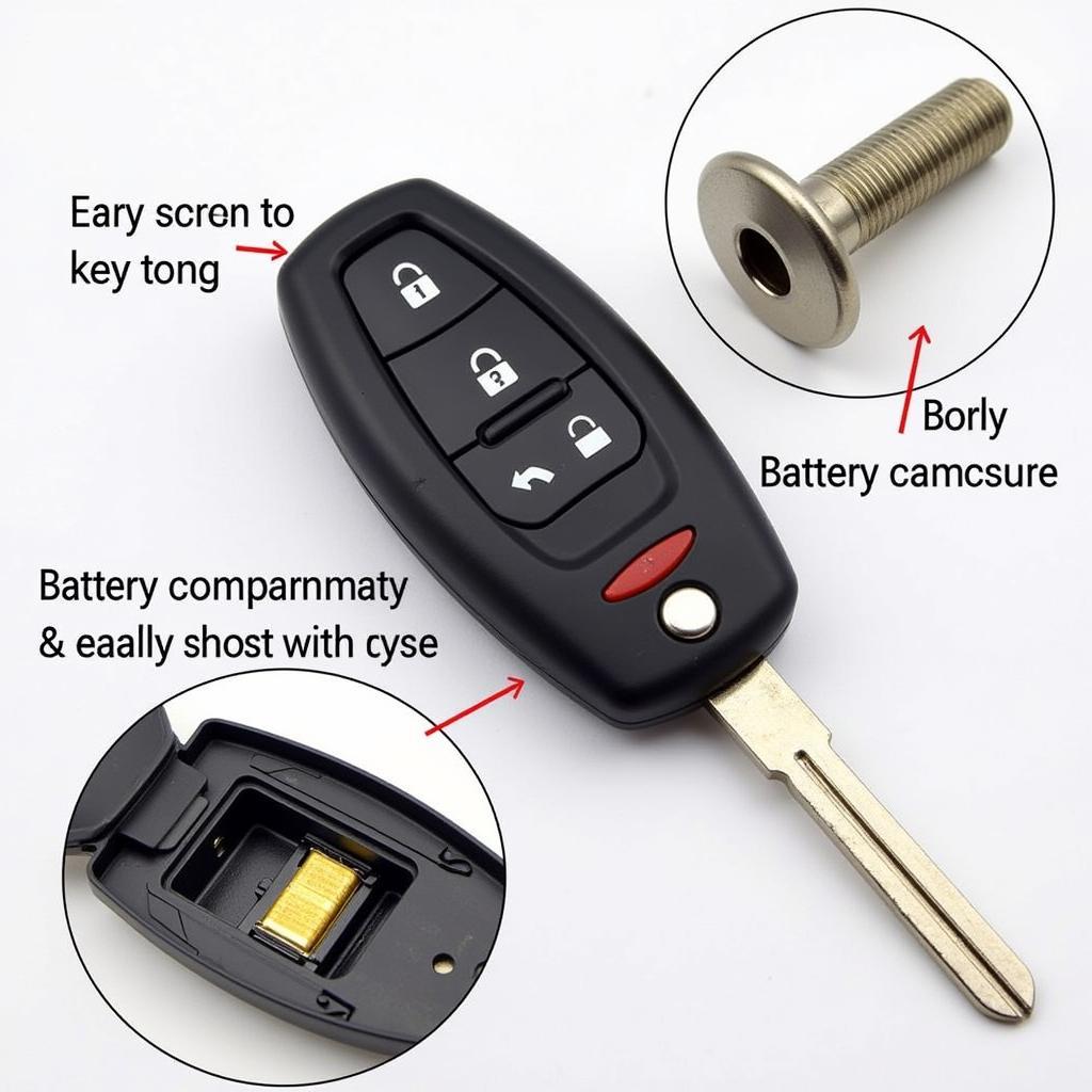 2014 Toyota Prius V Key Fob Close-up