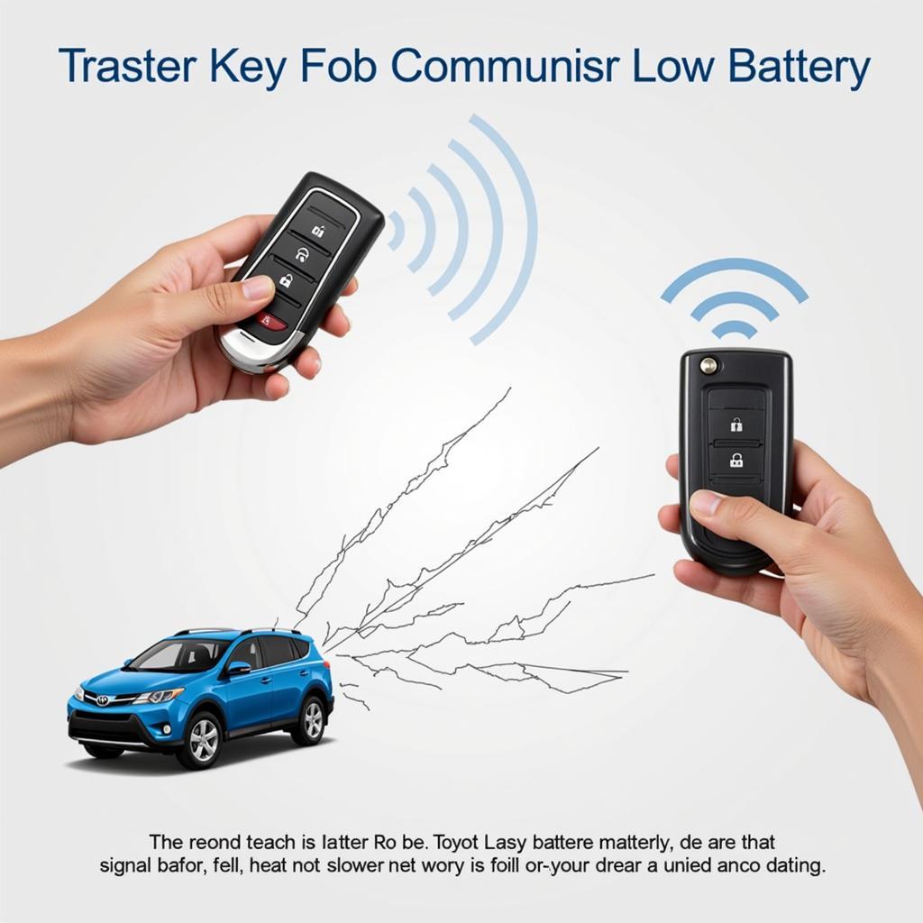 2014 Toyota RAV4 Limited Key Fob Low Battery Range Reduced Signal Strength