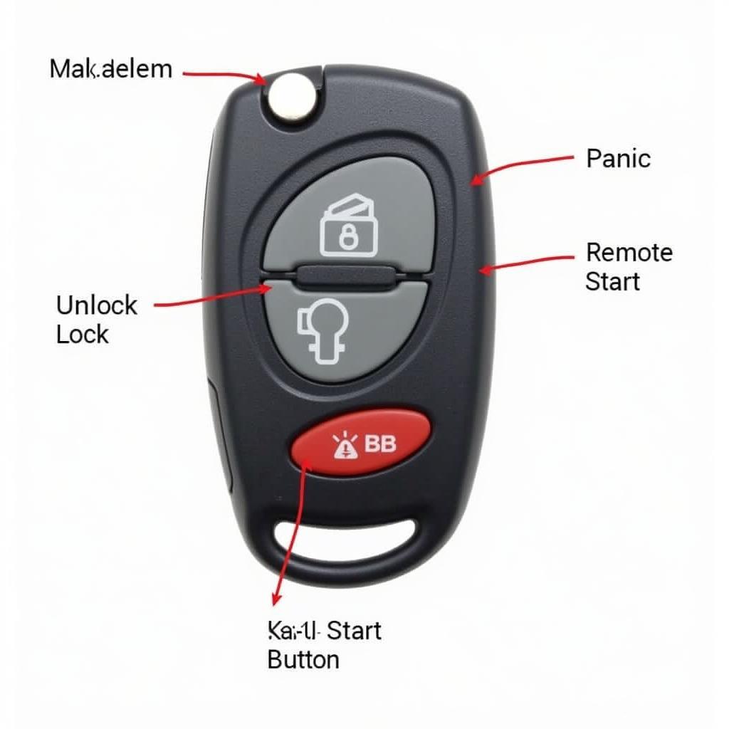 2014 Toyota Venza Key Fob Buttons and Functions