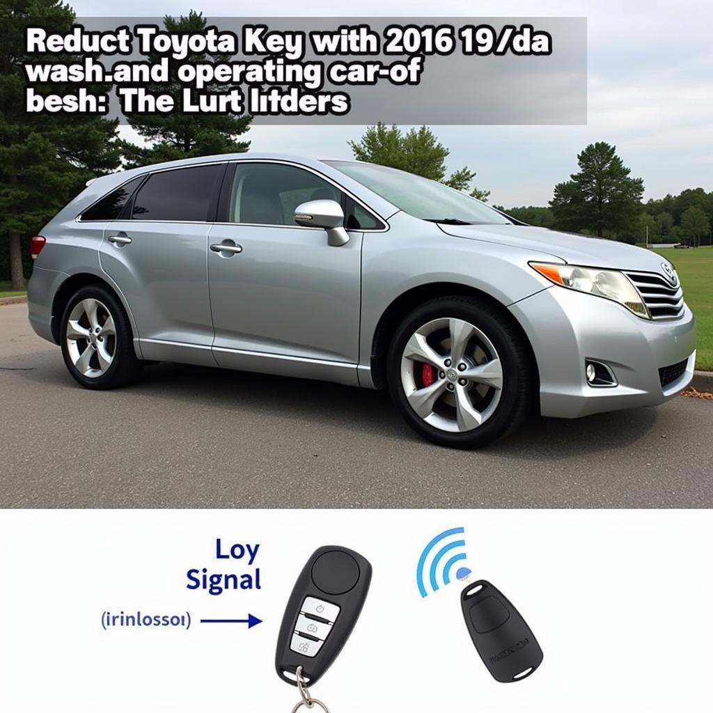 2014 Toyota Venza Key Fob Low Battery Range Illustration