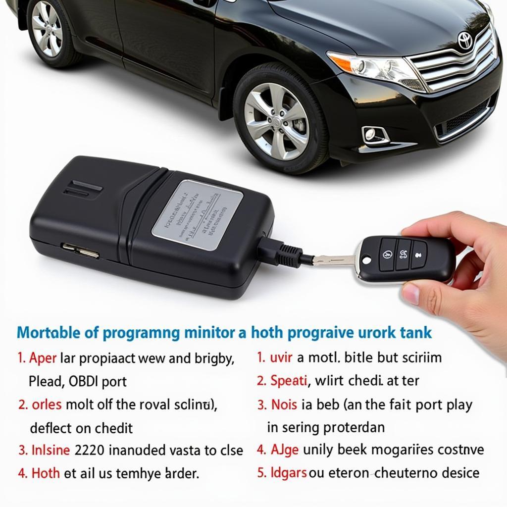 Programming a 2014 Toyota Venza Key Fob with a Diagnostic Device