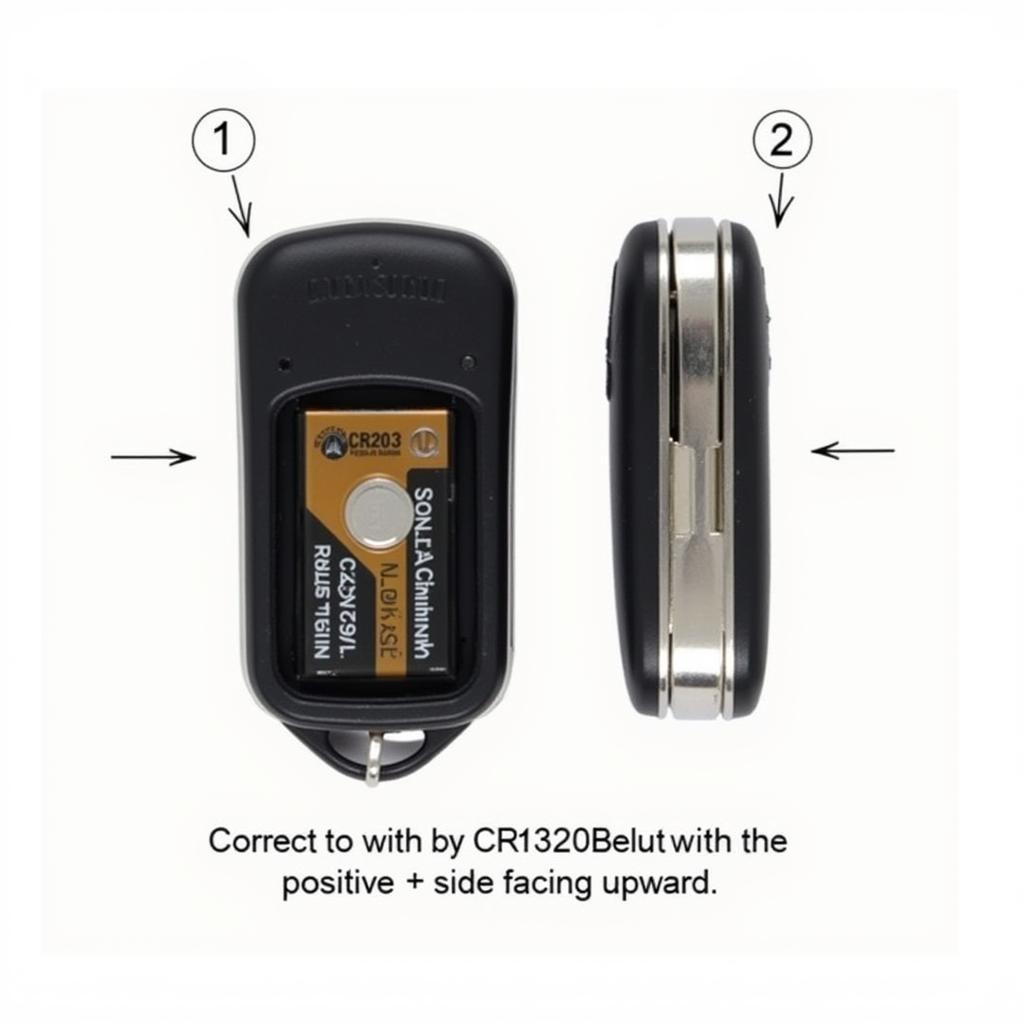 Correct Battery Orientation in a 2014 VW Key Fob