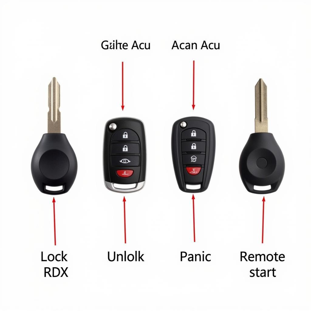 2015 Acura RDX Key Fob Types and Variations