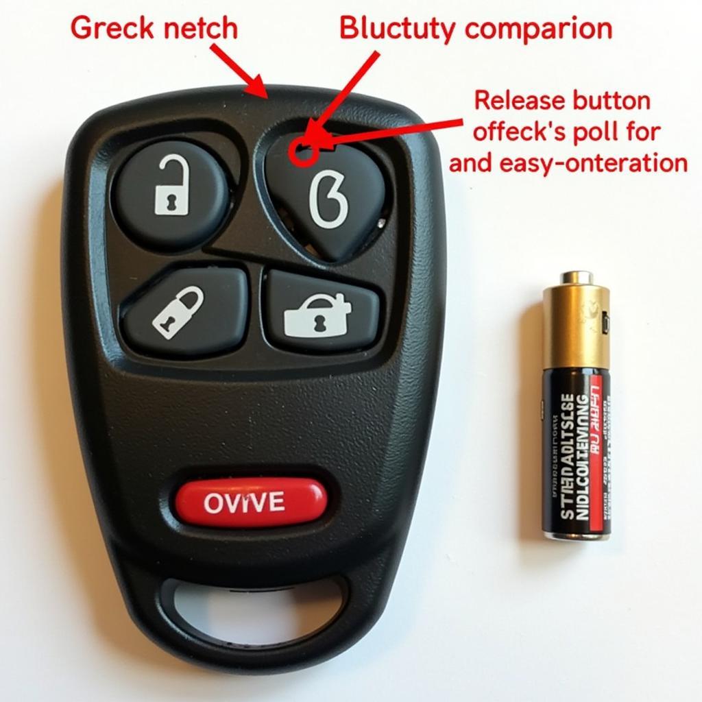 2015 Cadillac ATS Key Fob Battery Location