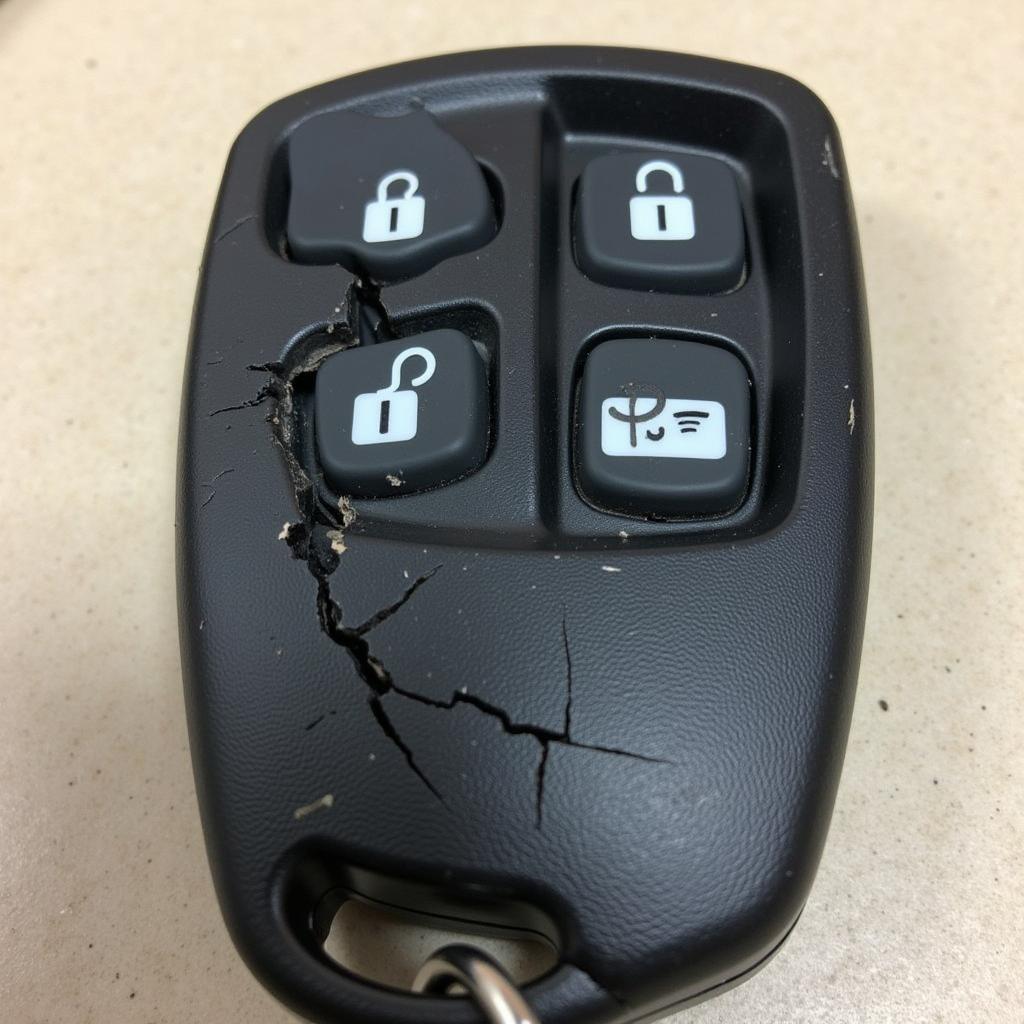 Damaged 2015 Chevy Suburban Key Fob