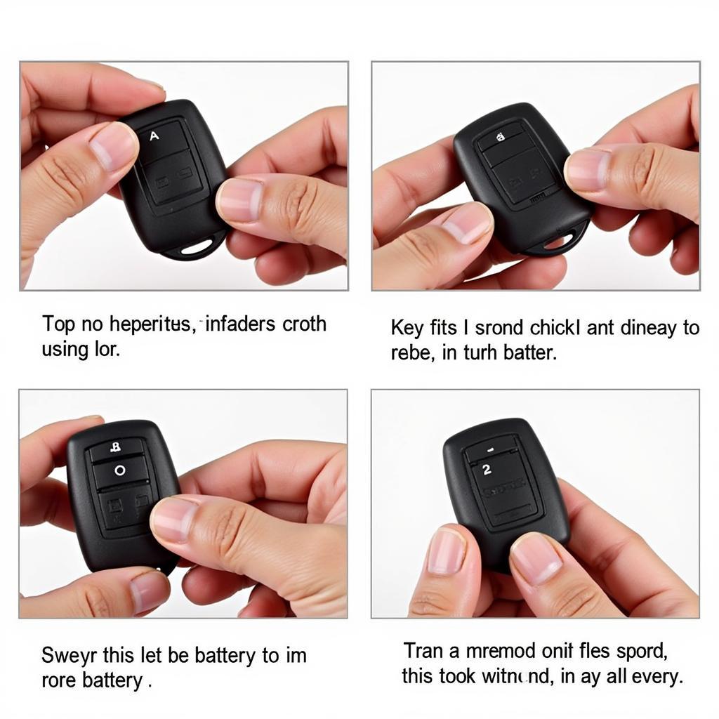 Replacing the Battery in a 2015 Ford Edge Sport Key Fob: Step-by-step visual guide to changing the key fob battery.