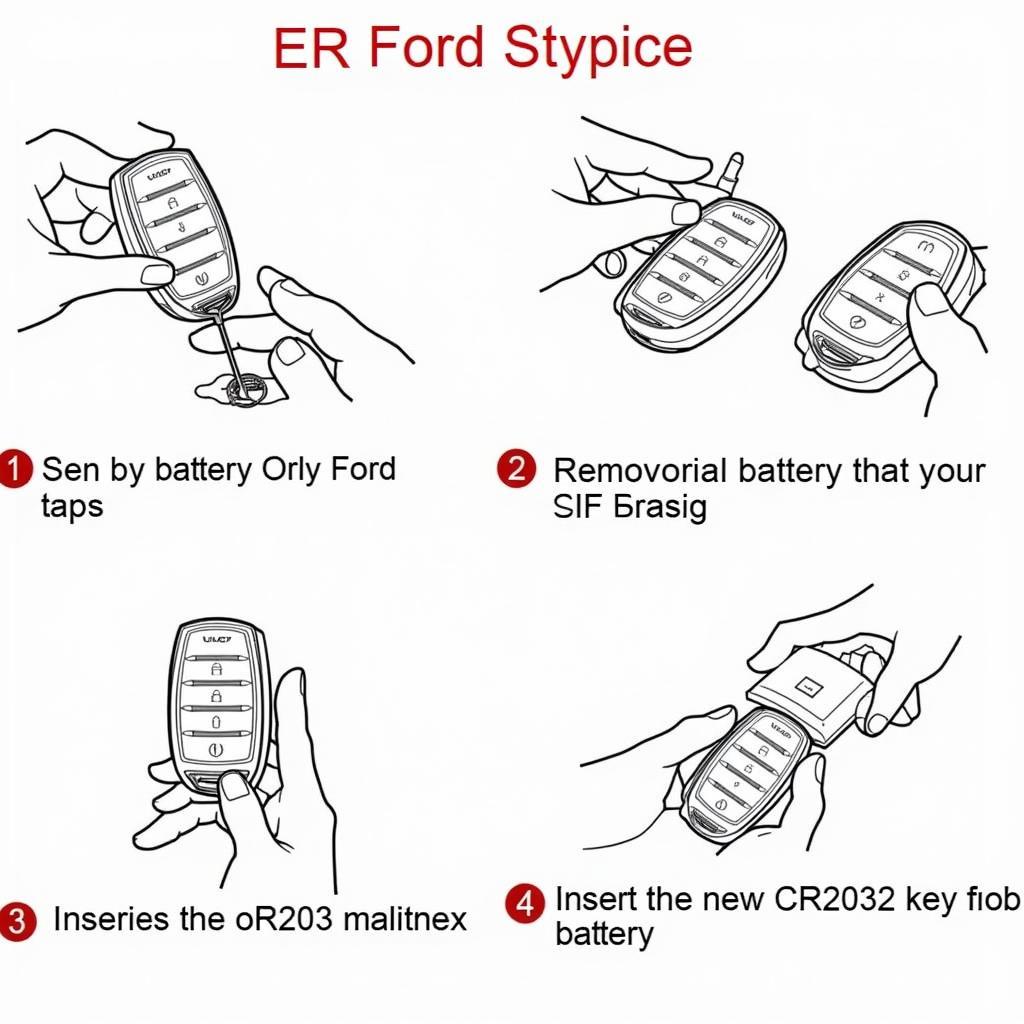 Replacing the key fob battery in a 2015 Ford Escape