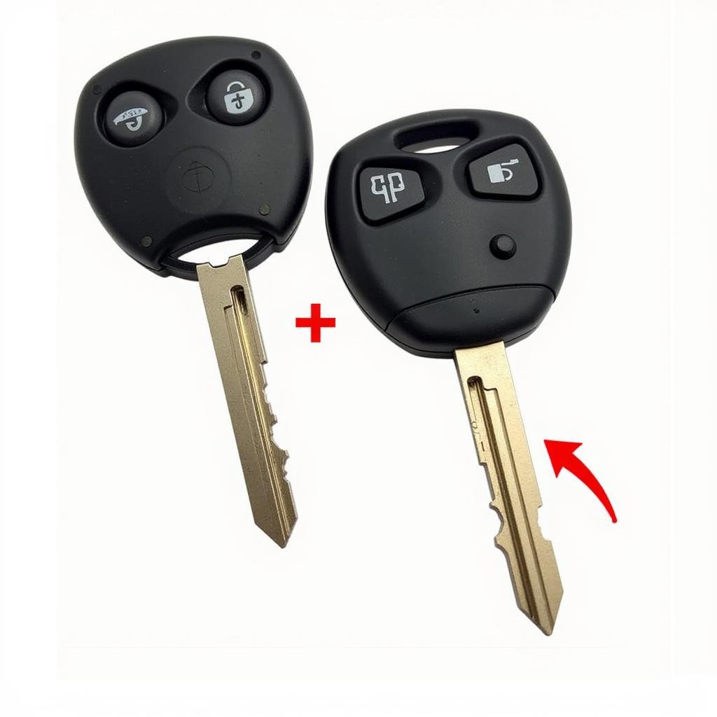 2015 Ford Escape key fob with the hidden key blade revealed for emergency use.