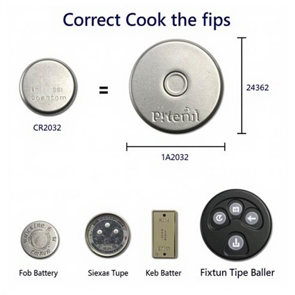 Different Types and Sizes of 2015 Ford Fusion Key Fob Batteries