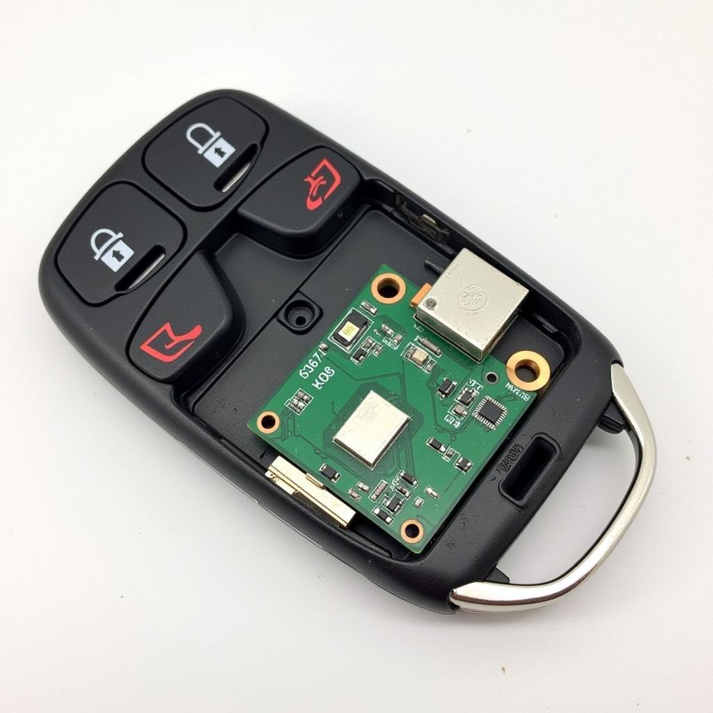 2015 Ford Key Fob Internal Components Exploded View