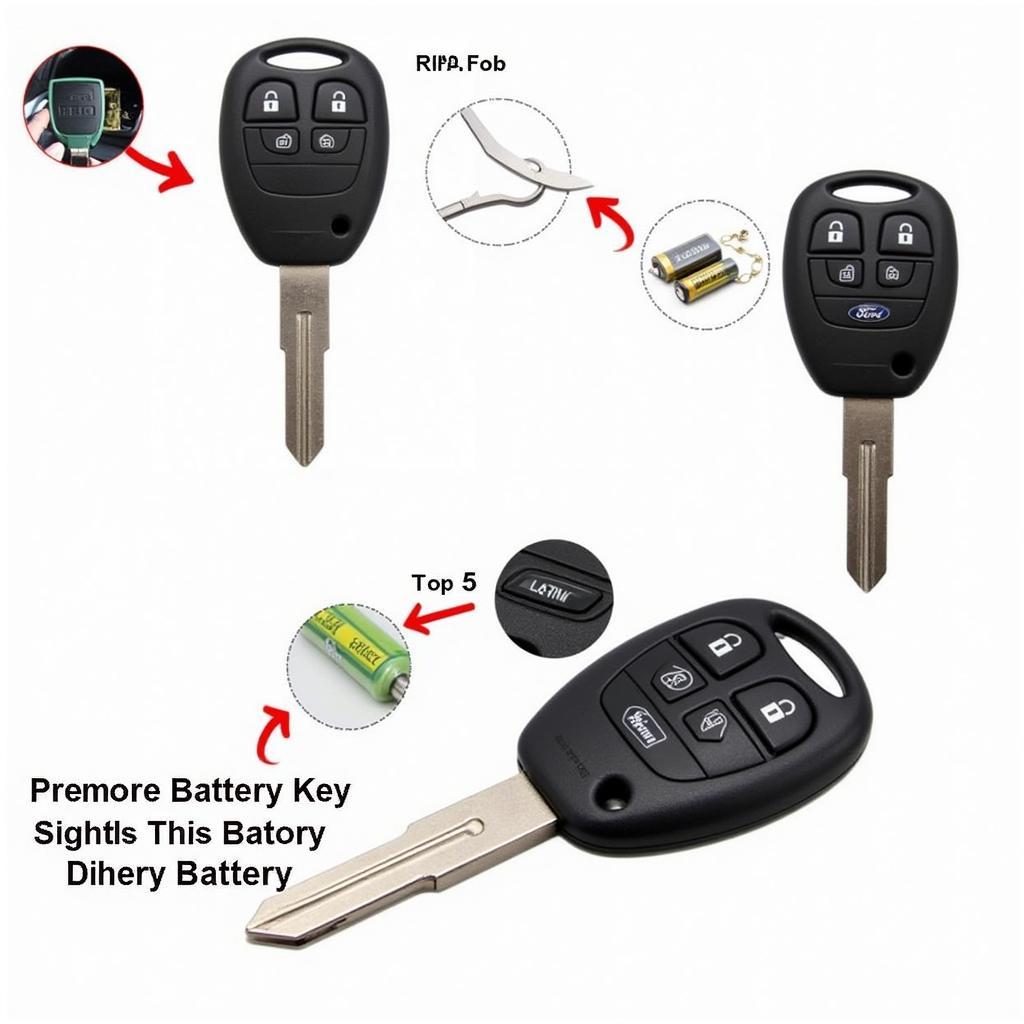 Replacing the key fob battery in a 2015 Ford Taurus