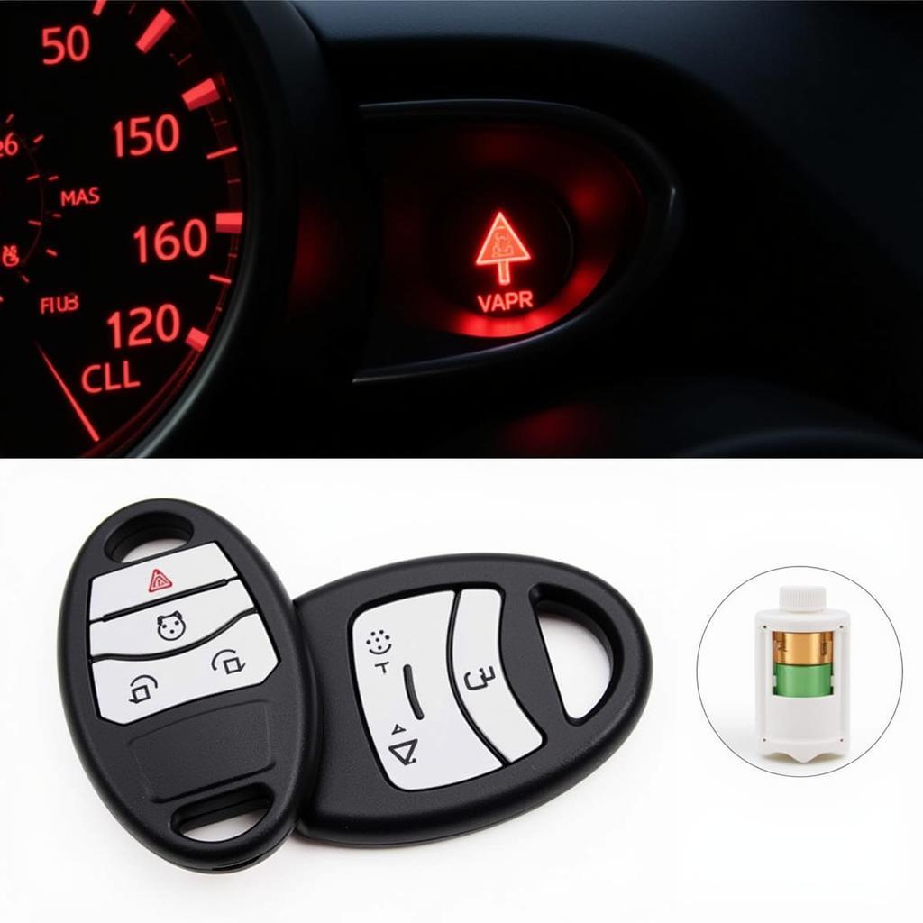 2015 Nissan Altima Key Fob Battery Low Warning Light on Dashboard