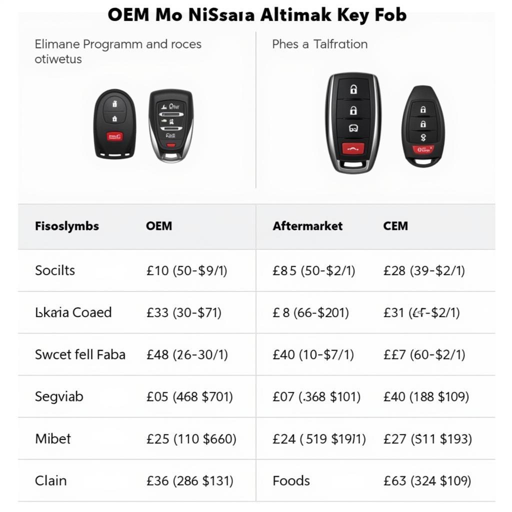 2015 Nissan Altima Key Fob Cost Comparison: OEM vs. Aftermarket