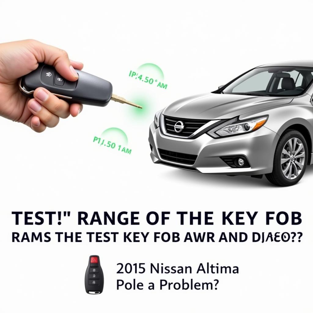 Testing the Range of a 2015 Nissan Altima Key Fob