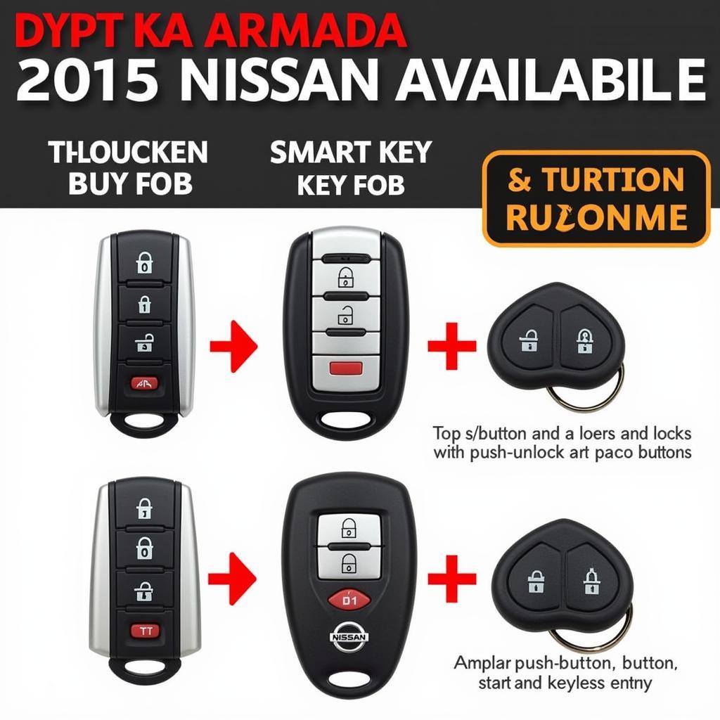 Different 2015 Nissan Armada Key Fob Types