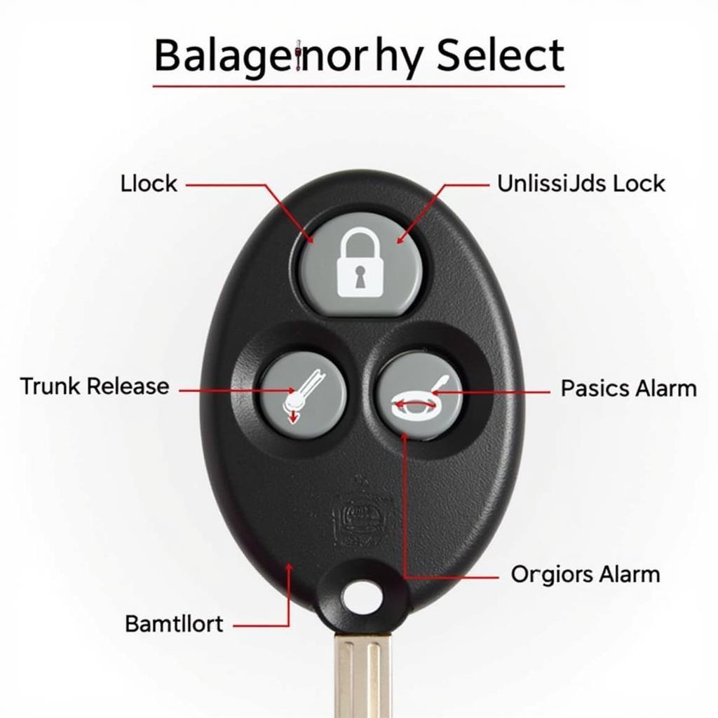 2015 Nissan Rogue Select Key Fob Functions: Lock, Unlock, Trunk, Panic