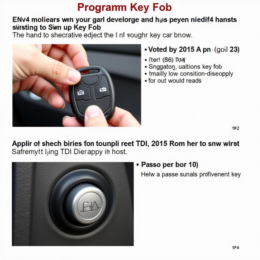 Programming a 2015 Passat TDI key fob