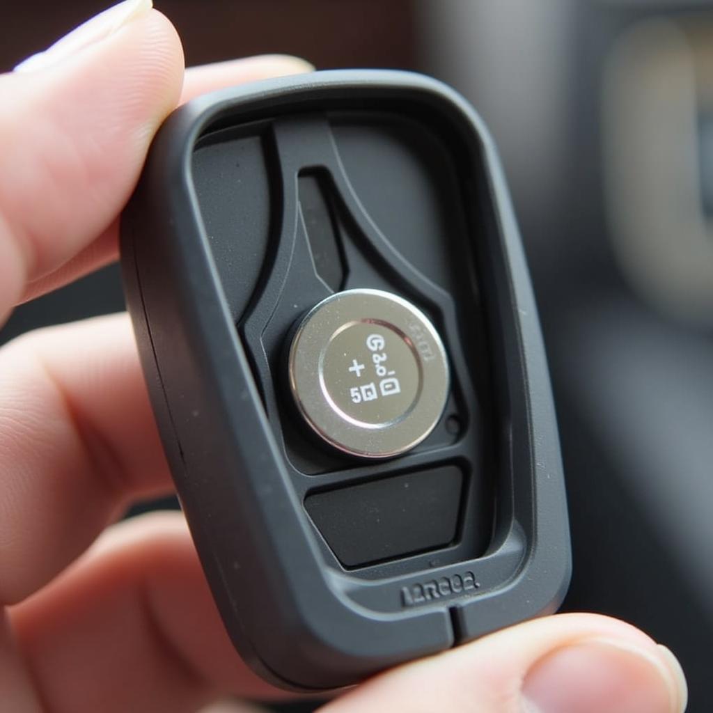 Installing a new battery in a 2015 Suburban key fob