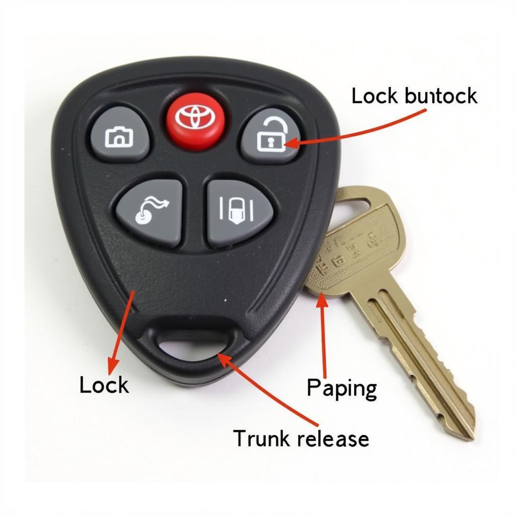 2015 Toyota Camry LE Key Fob Functions: Lock, Unlock, Panic, Trunk Release