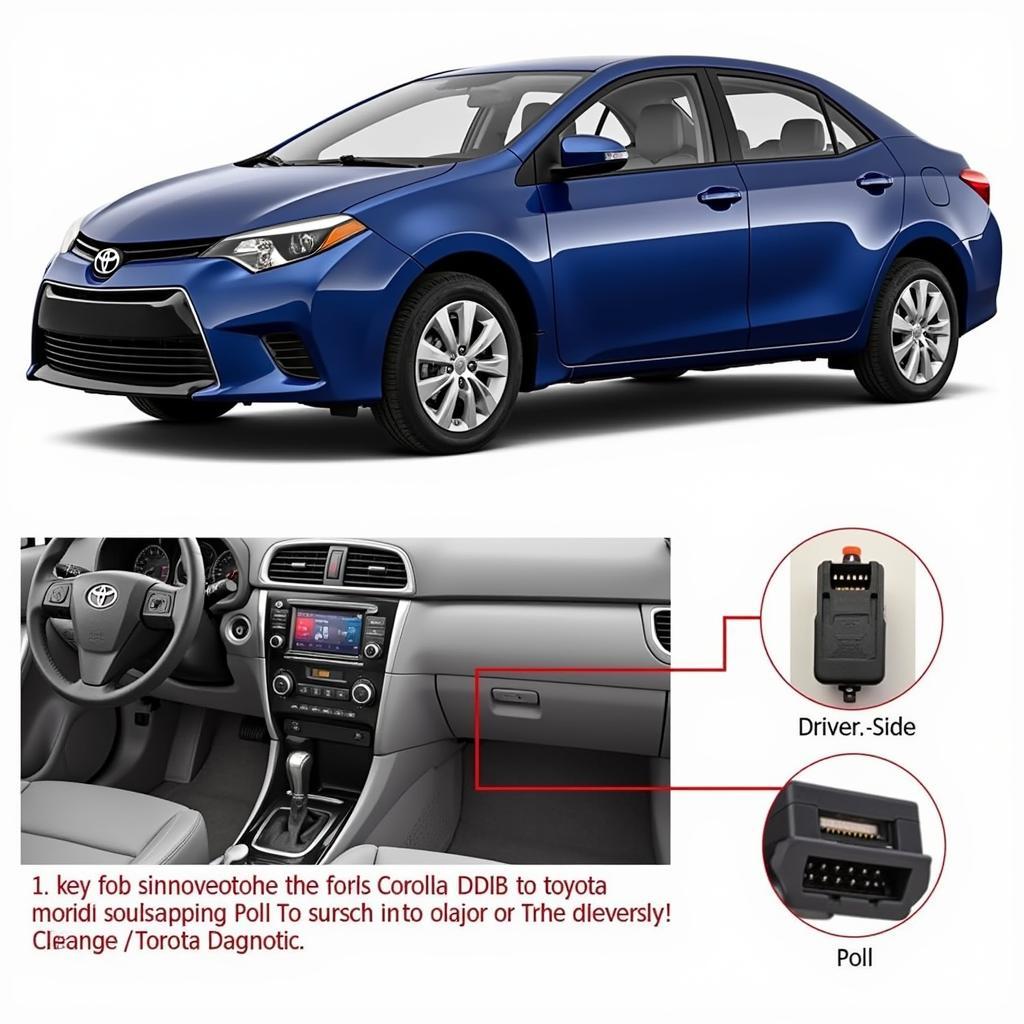 Locating the OBD-II Port in a 2015 Toyota Corolla for Key Fob Programming