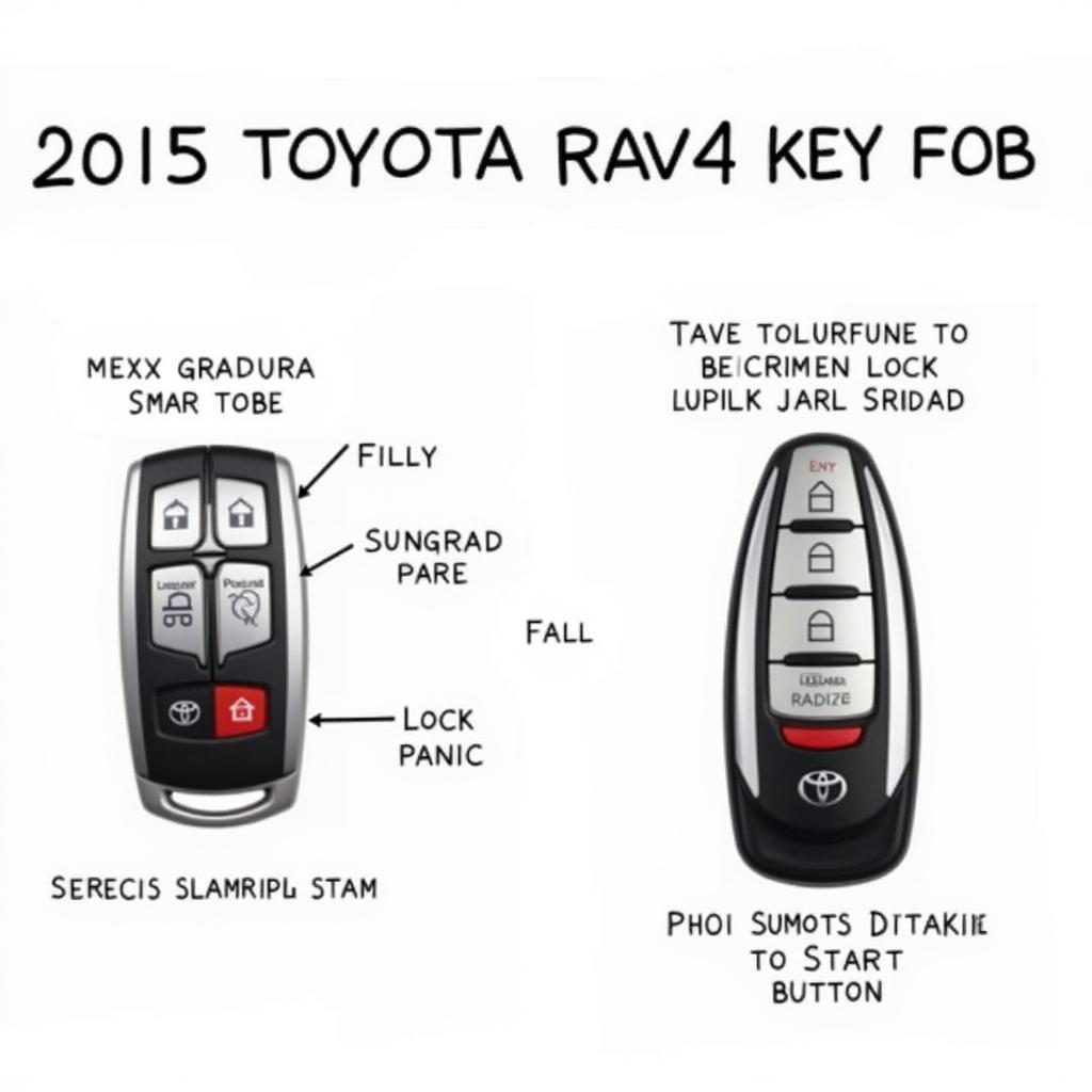 2015 Toyota RAV4 Key Fob Types: Standard and Smart Key