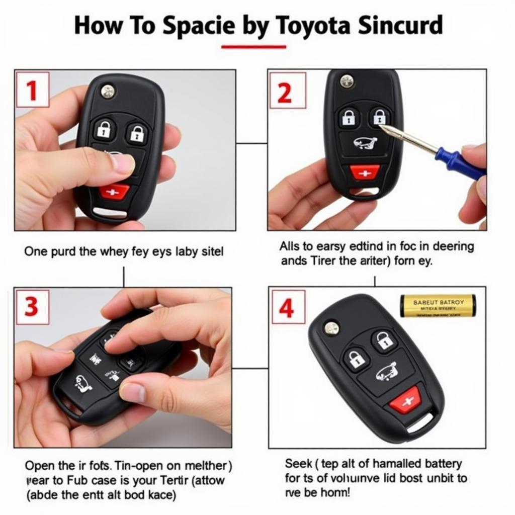 Replacing the Battery in a 2015 Toyota Sienna Key Fob