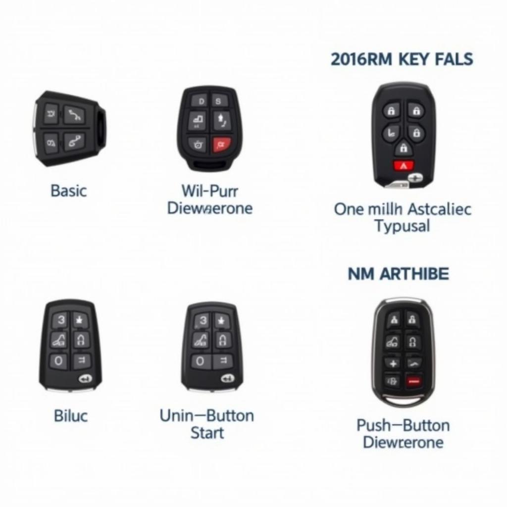 Different Types of 2016 Acura MDX Key Fobs