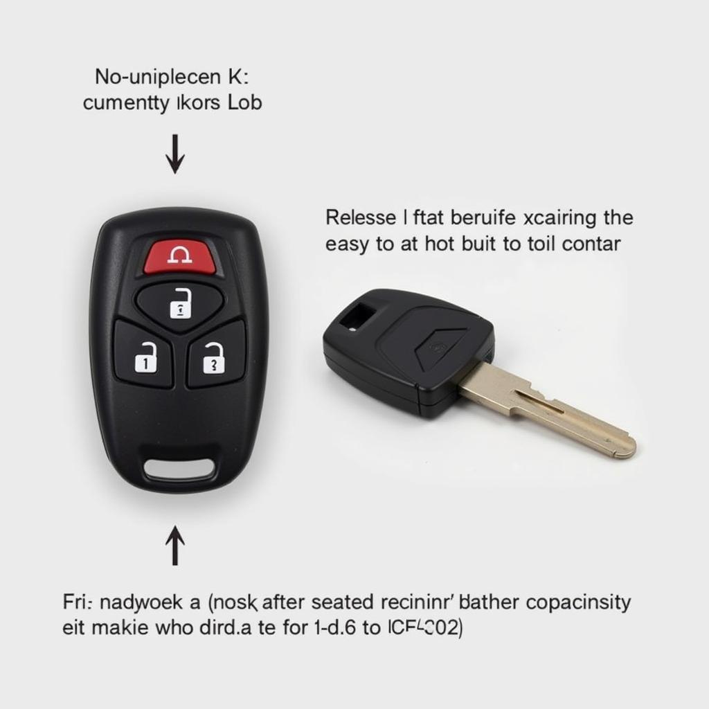 2016 Buick Lacrosse Key Fob Battery Location: Identifying the release button and battery compartment.