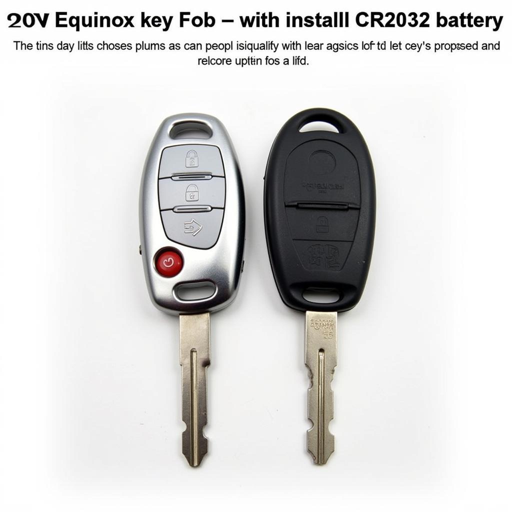 2016 Chevy Equinox Key Fob with New Battery Installed