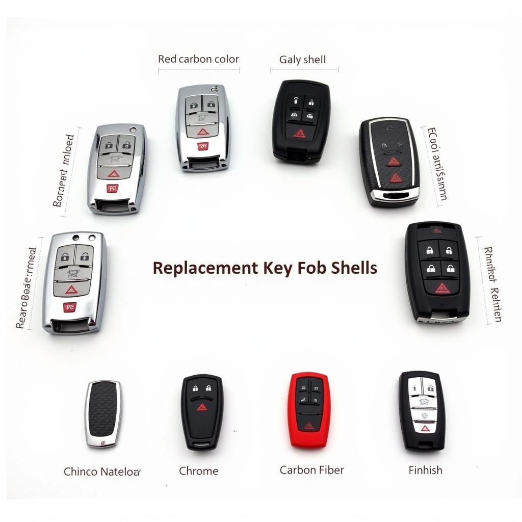 Replacement Key Fob Shell Options