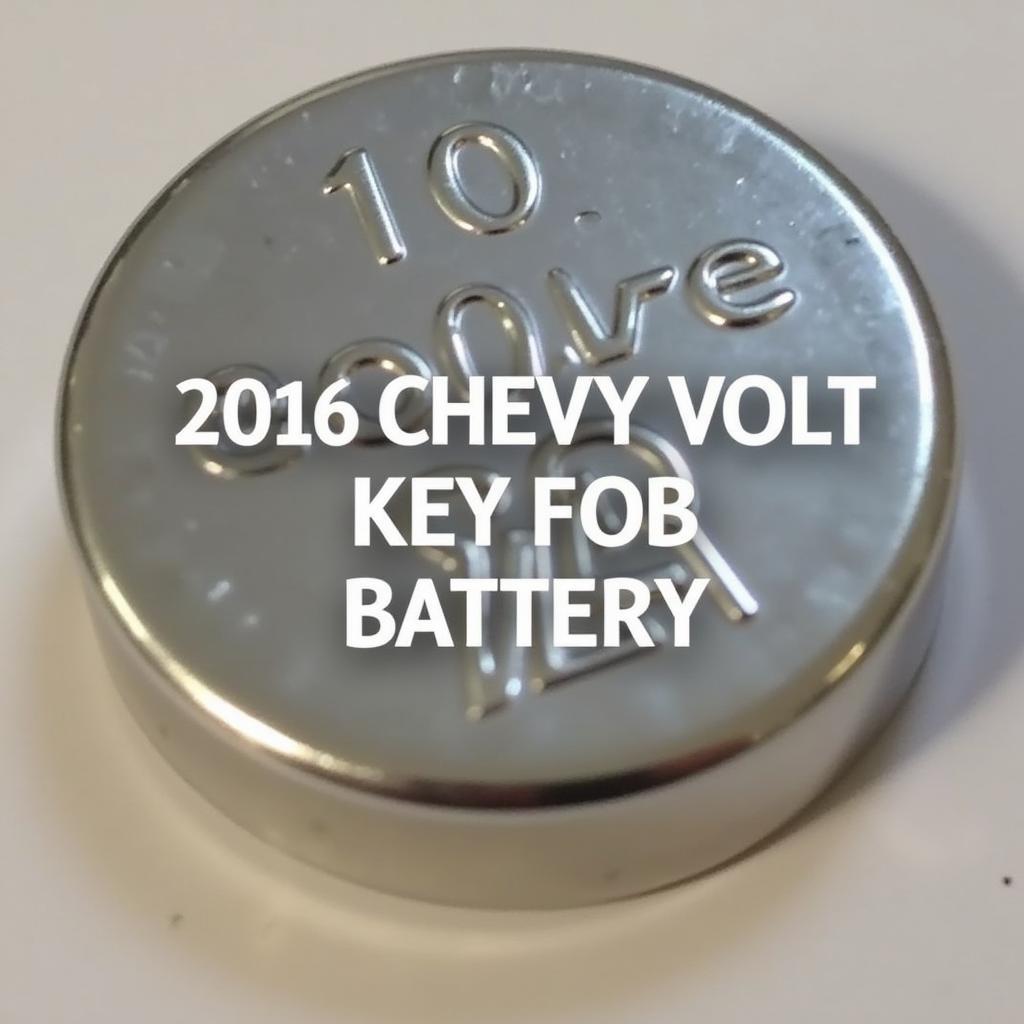 2016 Chevy Volt Key Fob Battery - CR2032 Battery Closeup