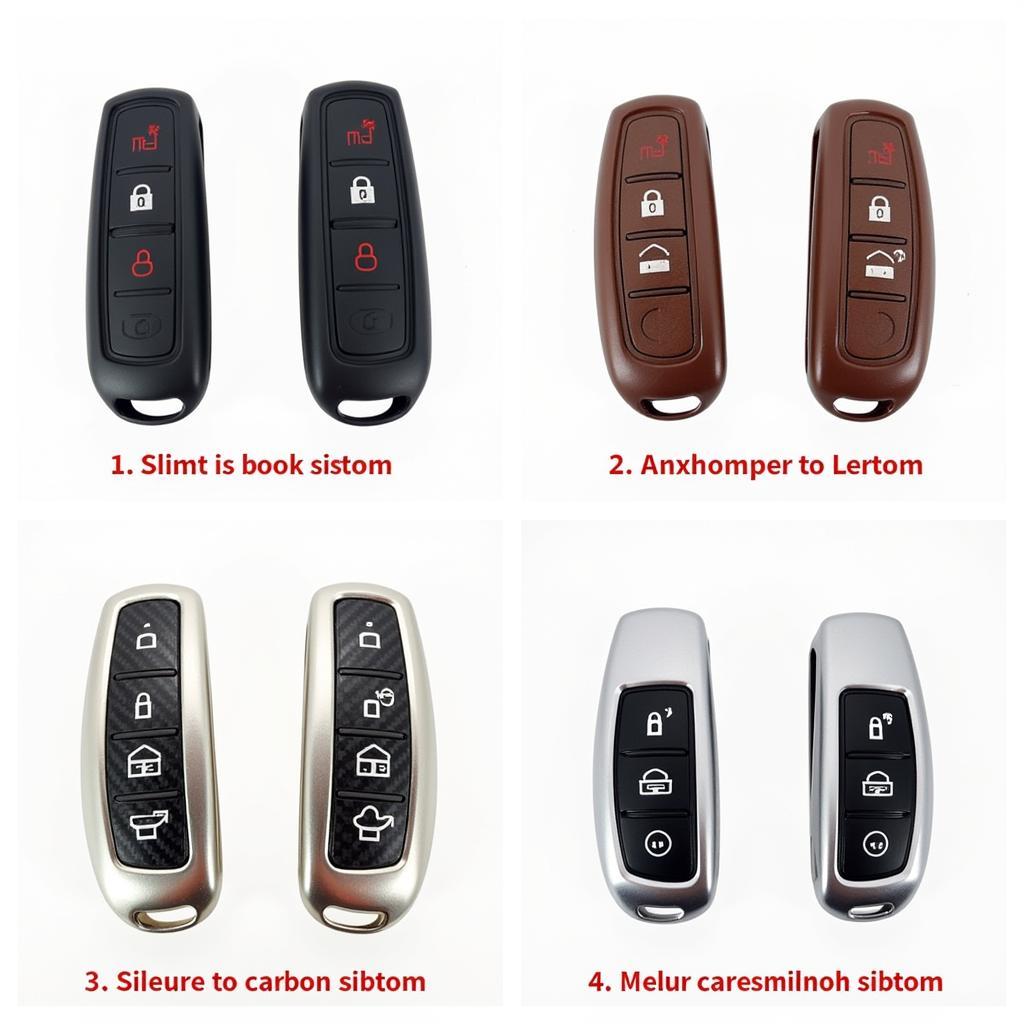 Different Materials for 2016 Dodge Charger Key Fob Covers - Silicone, Leather, Carbon Fiber, and Metal