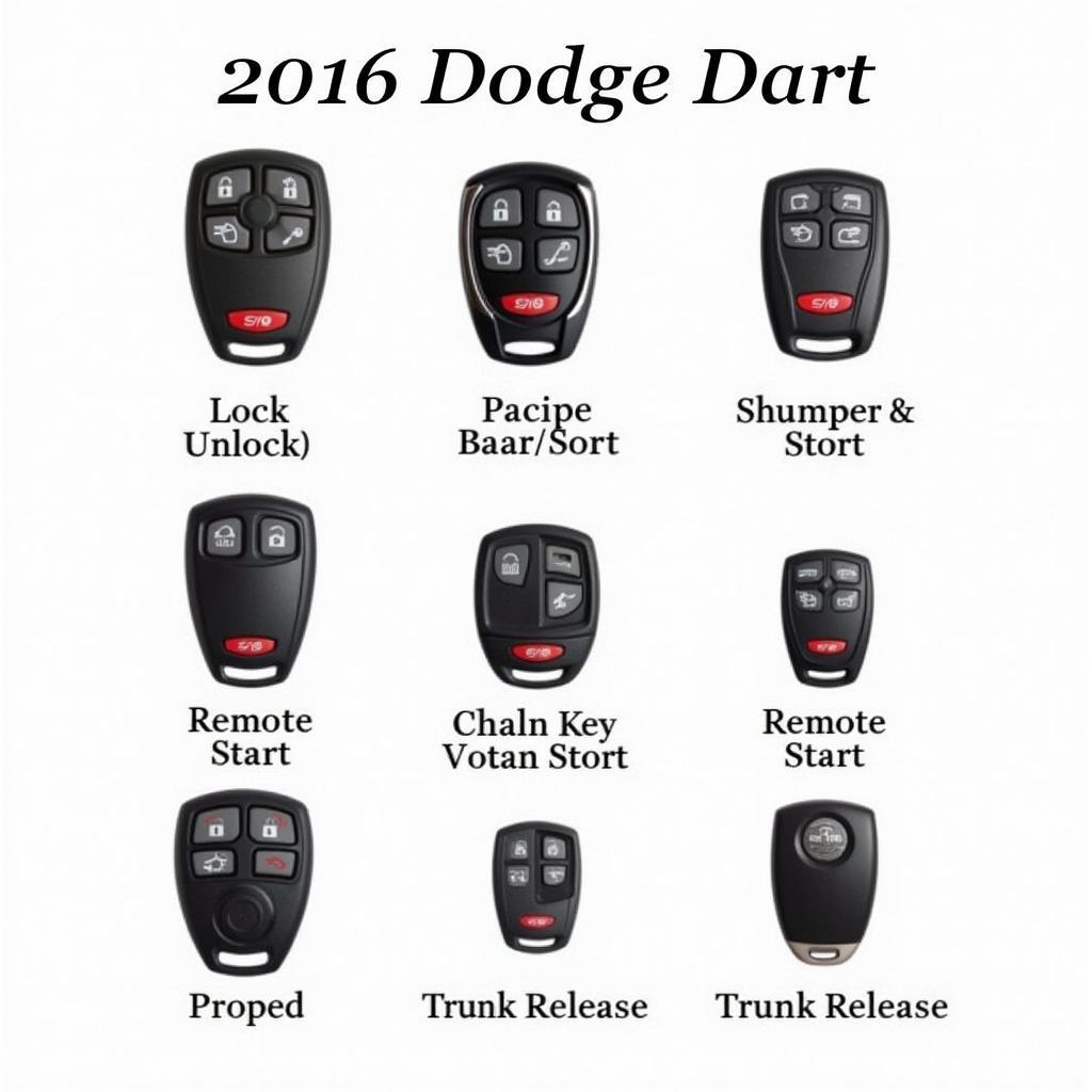 2016 Dodge Dart Key Fob Types - Basic, Proximity, and Remote Start