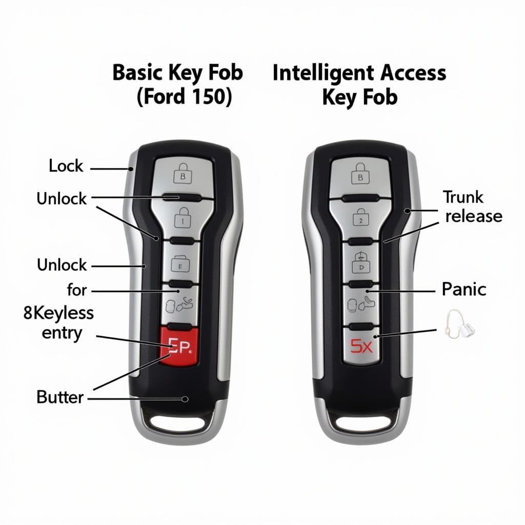 Different 2016 Ford F150 Key Fob Types