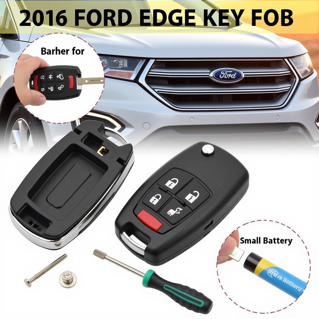 Replacing the battery in a 2016 Ford Edge key fob