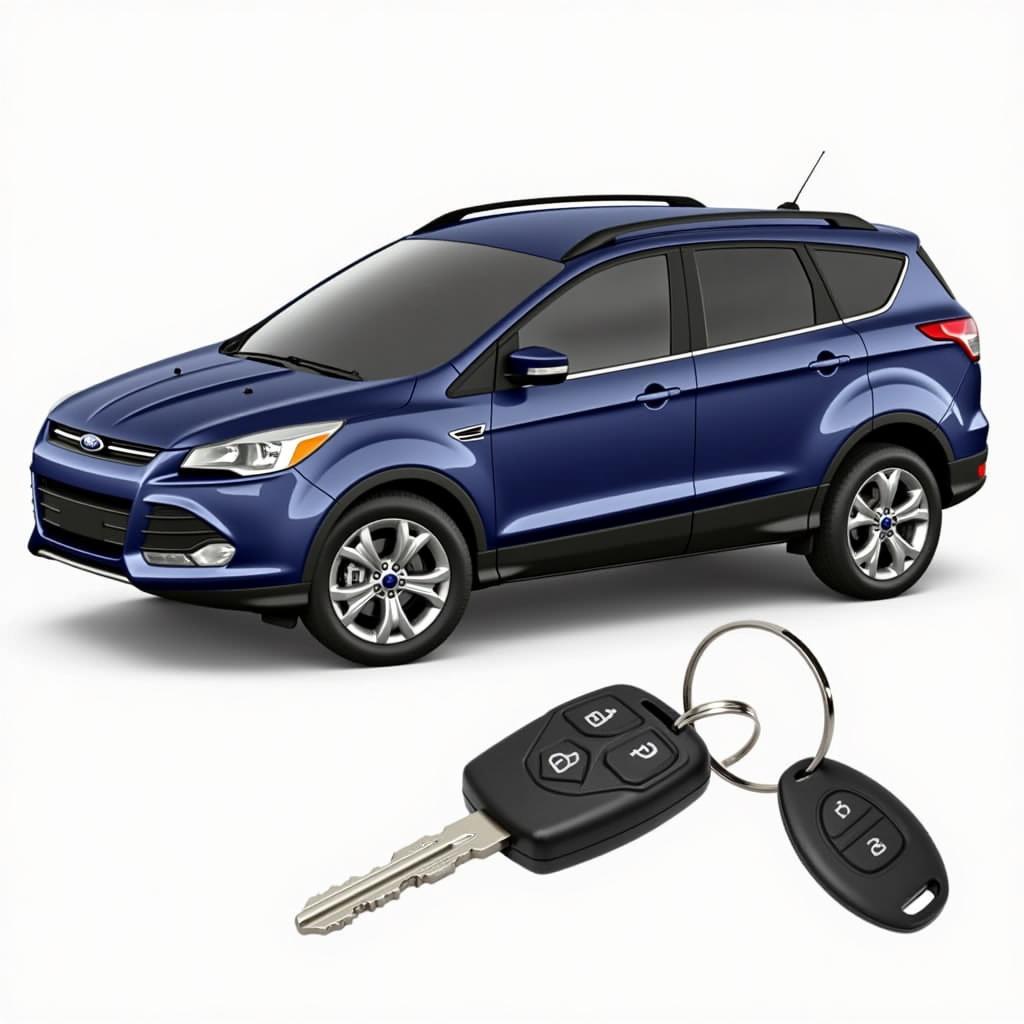 2016 Ford Escape Key Fob and Spare Key