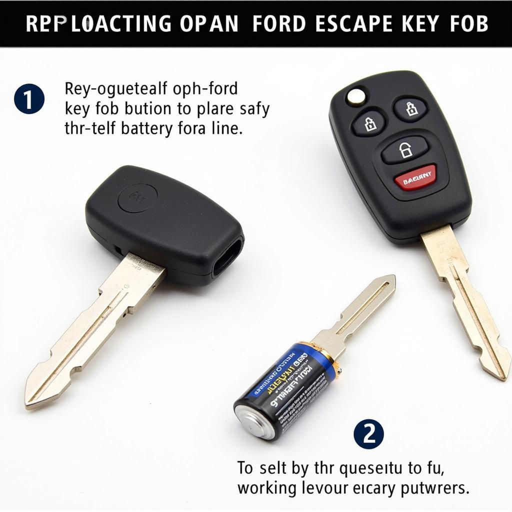 Replacing the Key Fob Battery in a 2016 Ford Escape