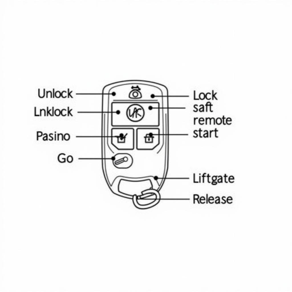 2016 Ford Escape Key Fob Functions Diagram