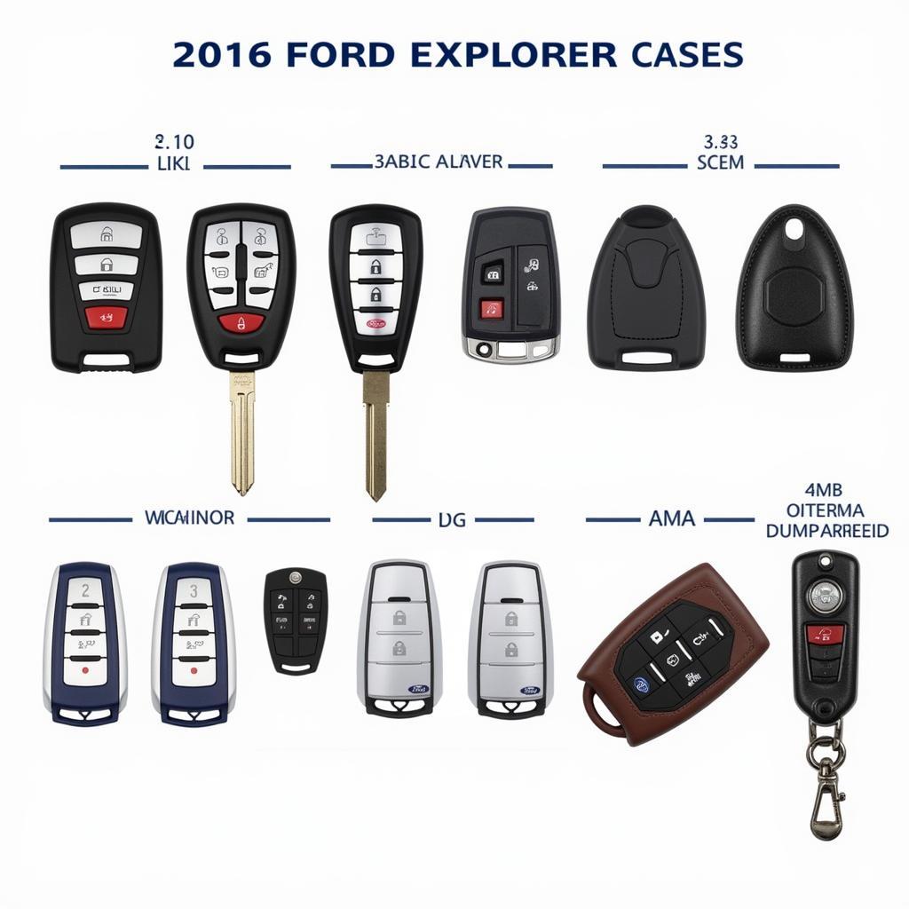 2016 Ford Explorer Key Fob Case Options