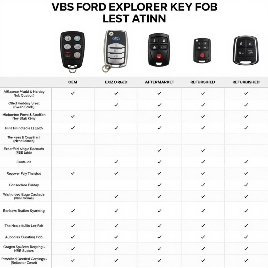 Choosing the Right 2016 Ford Explorer Key Fob Replacement