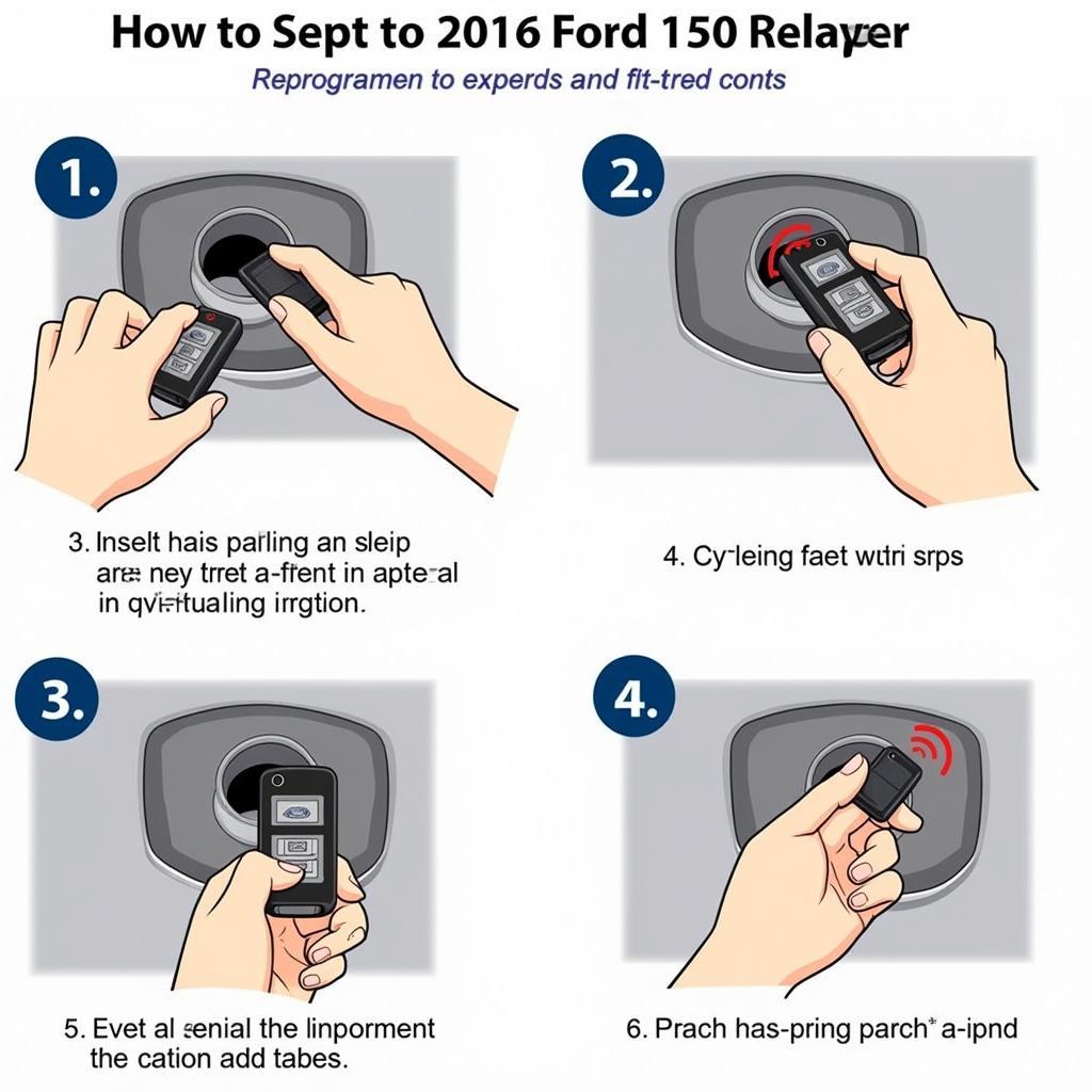 2016 Ford F150 Key Fob Reprogramming Process Illustration