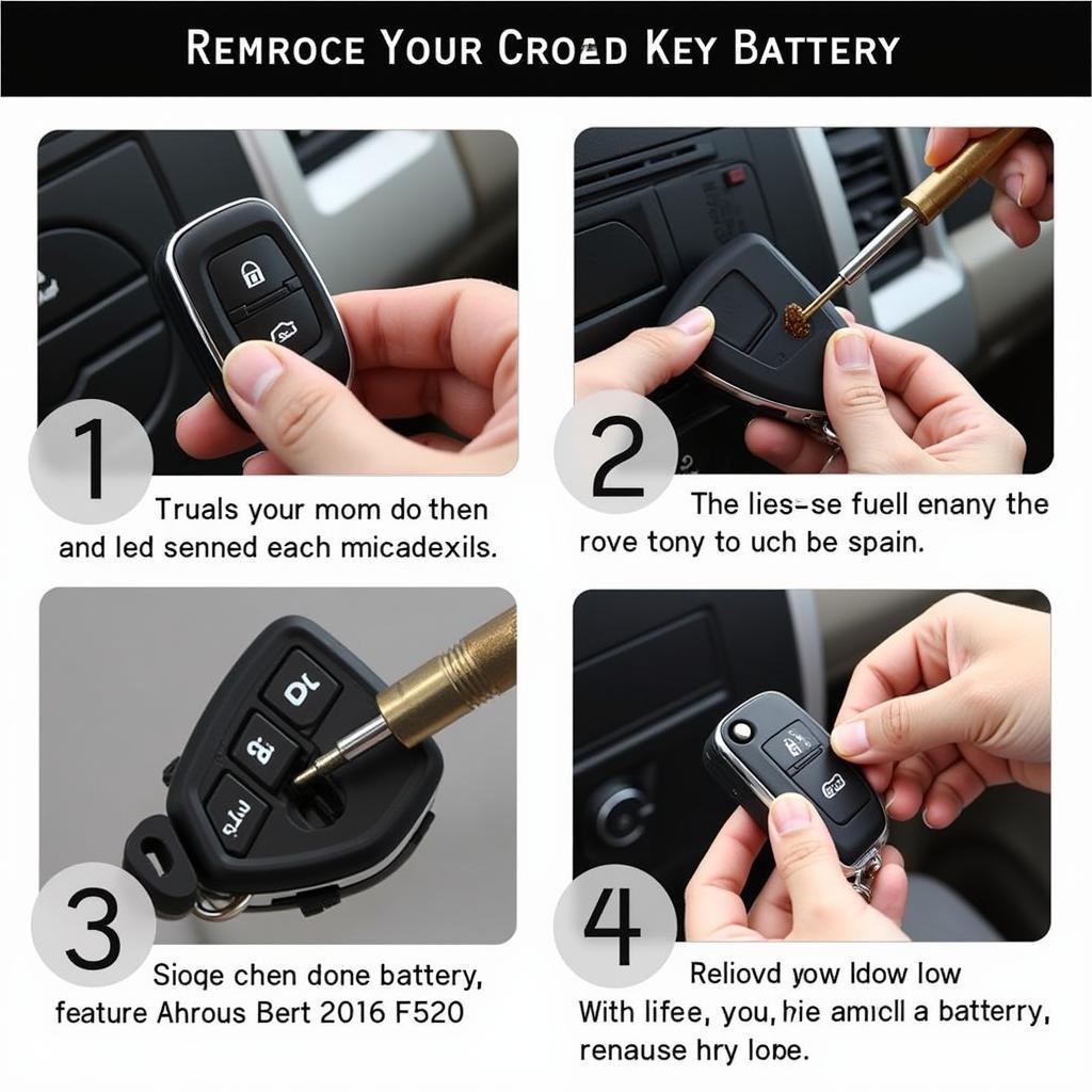 Replacing the 2016 Ford F350 Key Fob Battery